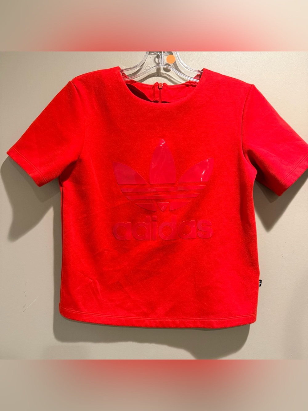 adidas Red Trefoil Short Sleeve Tee